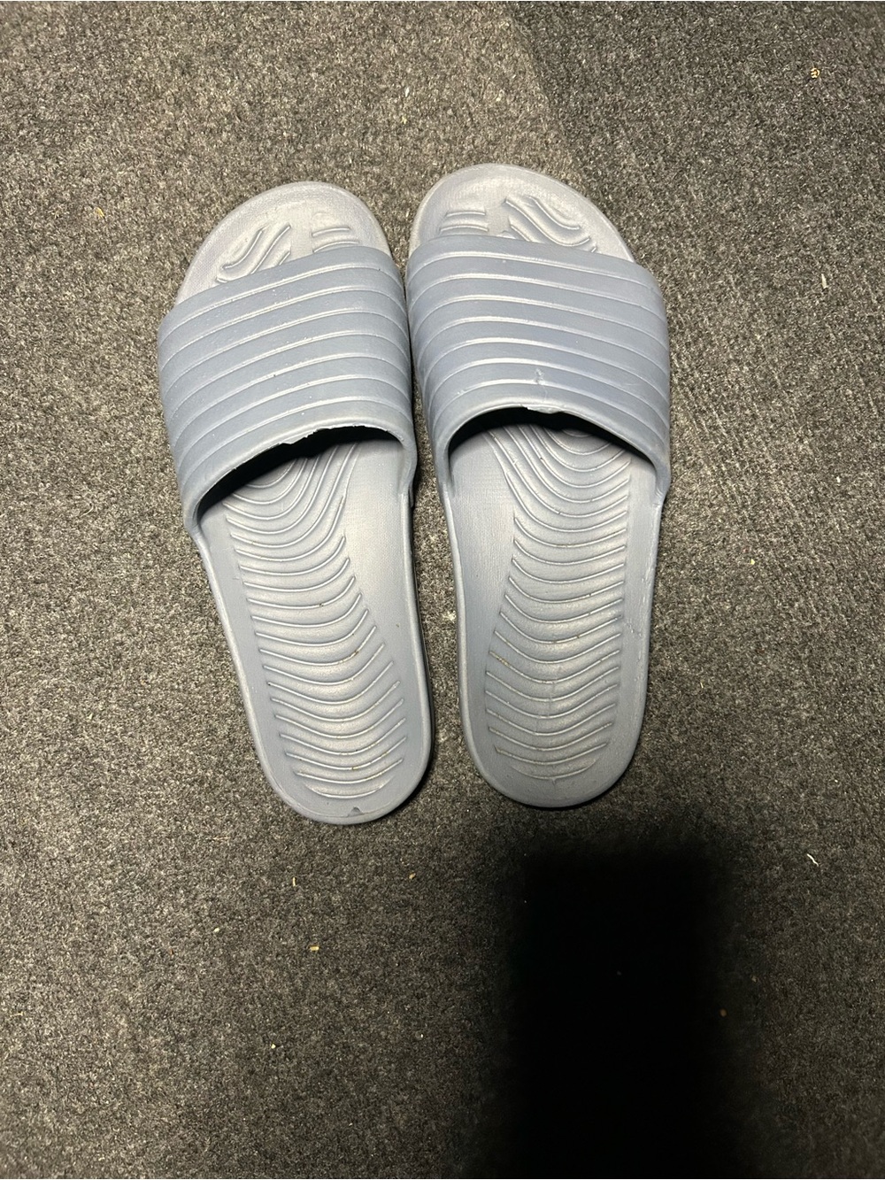 Light Gray Slide Sandals - Casual Slip-On